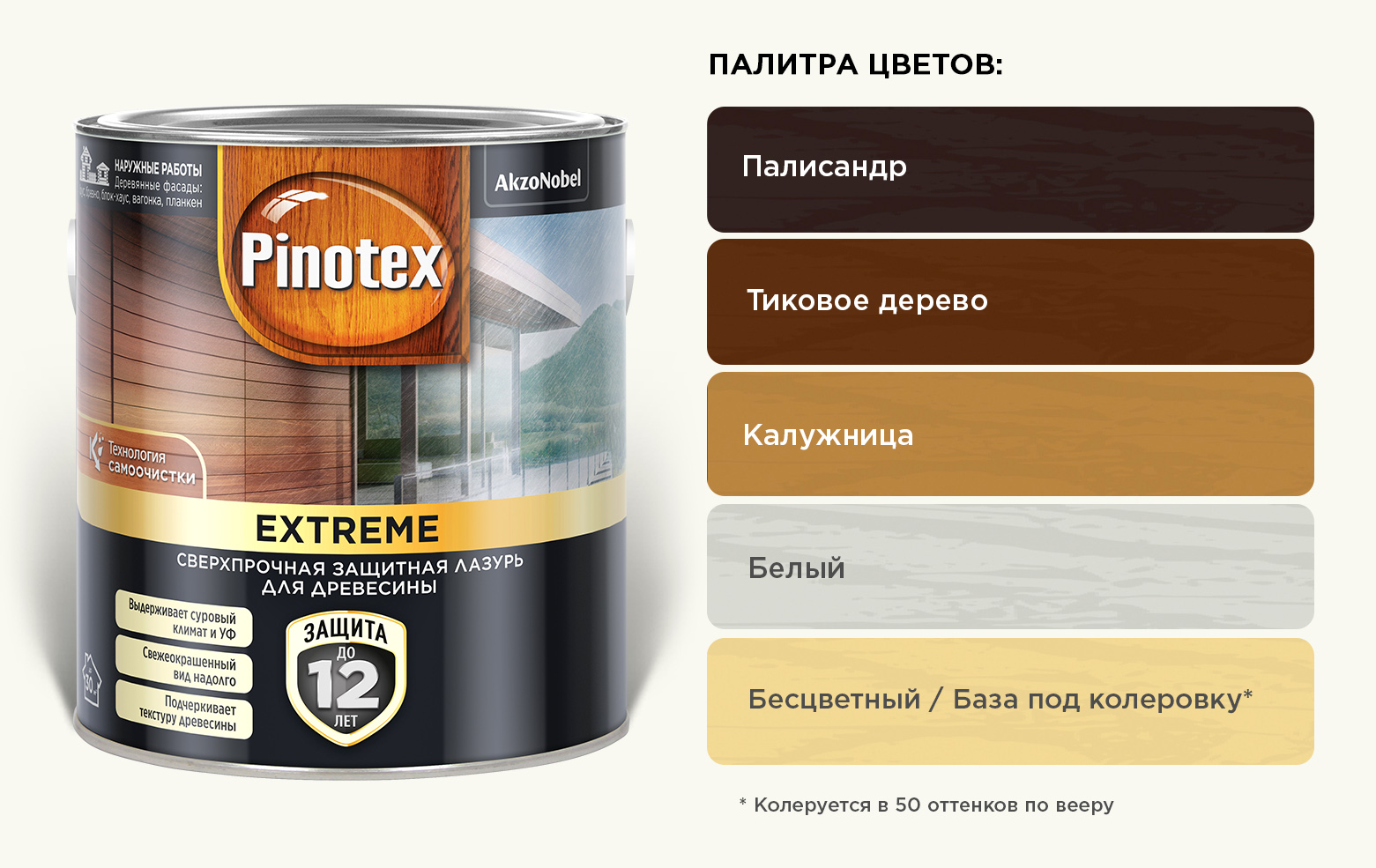 Pinotex Extreme лазурь для защиты древесины Pinotex Extreme лазурь для защиты древесины
